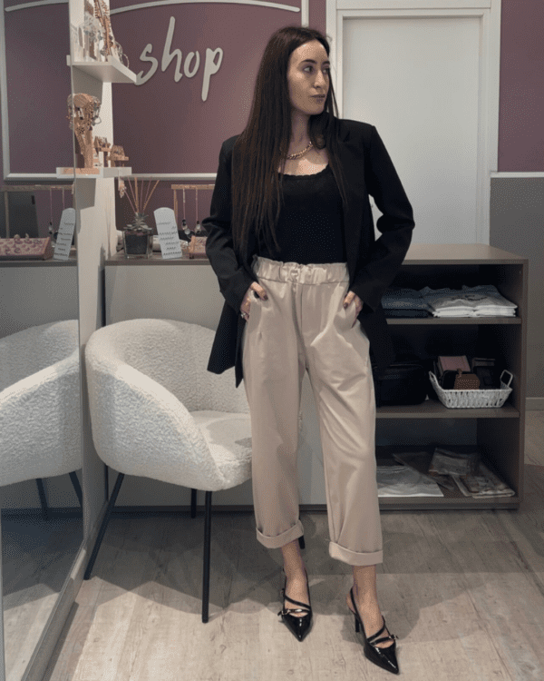 Pantalone Barbara beige