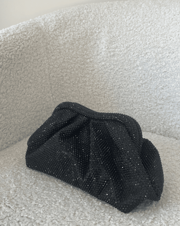 Clutch strass nera