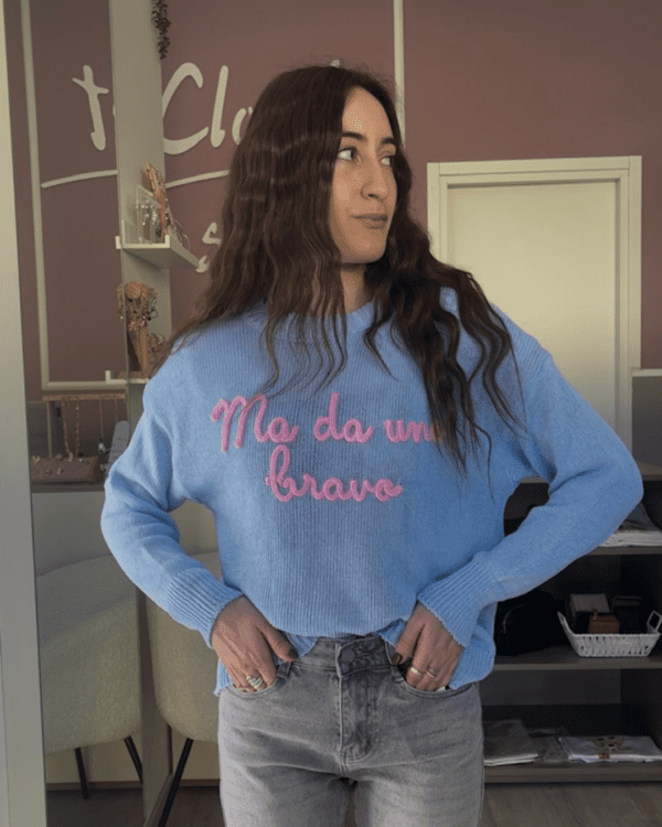 Pull 'Ma da uno bravo' celeste