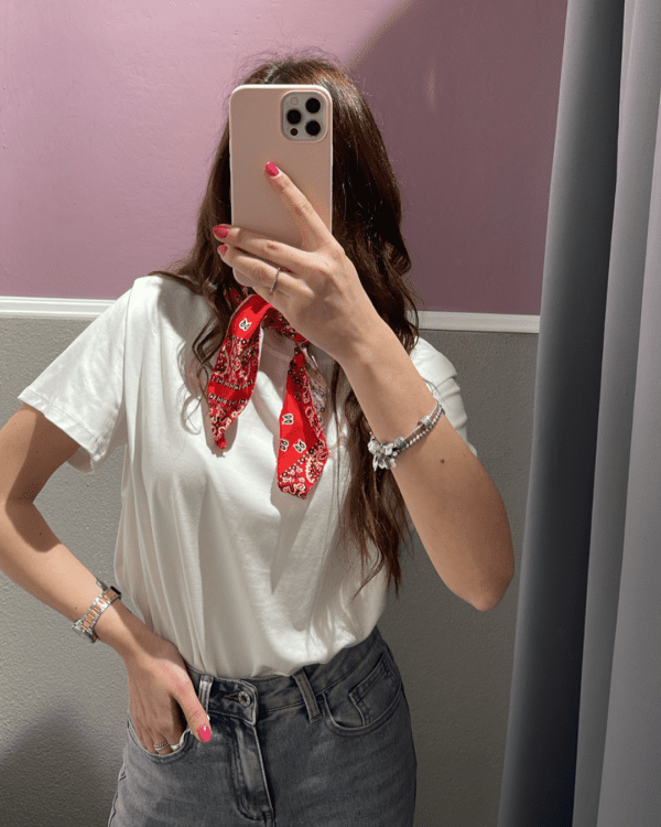 T-shirt bandana rossa