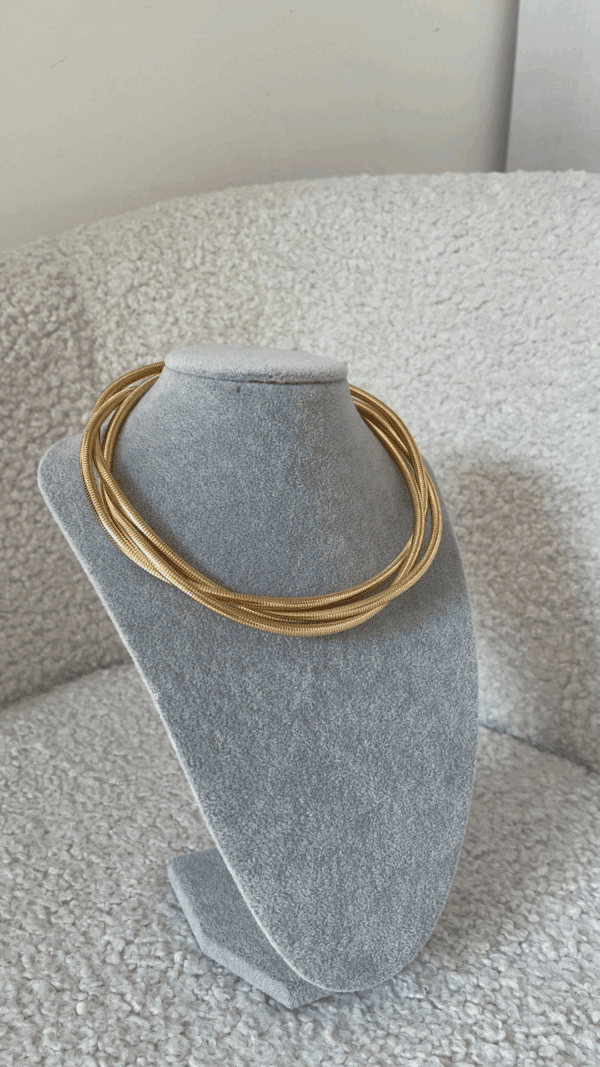 Collana multifilo gold