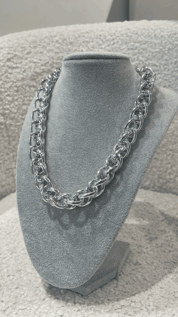 Collana catena argento